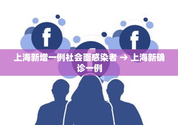 上海新增一例社会面感染者 → 上海新确诊一例 上海新增一例社会面感染者 → 上海新确诊一例