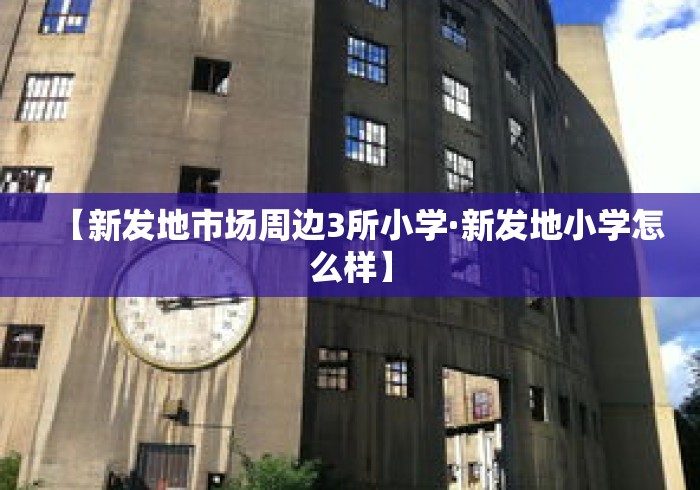 【新发地市场周边3所小学·新发地小学怎么样】