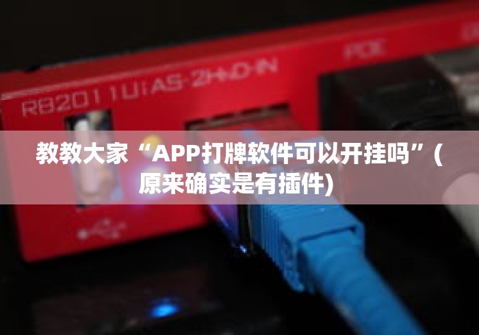 教教大家“APP打牌软件可以开挂吗	”(原来确实是有插件) 
