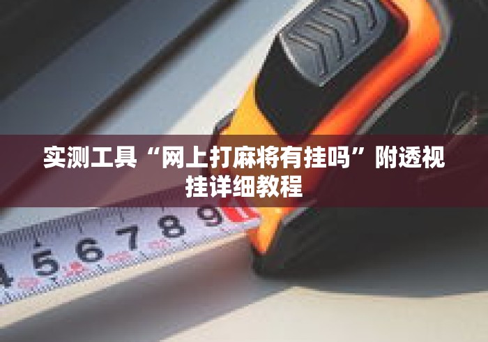 实测工具“网上打麻将有挂吗”附透视挂详细教程