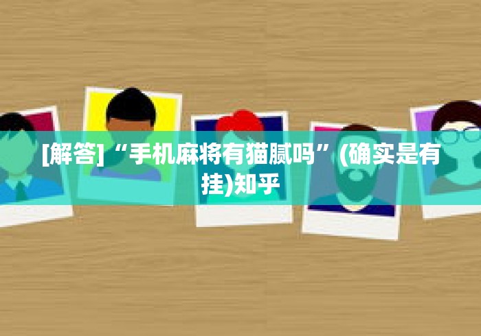 [解答]“手机麻将有猫腻吗”(确实是有挂)知乎