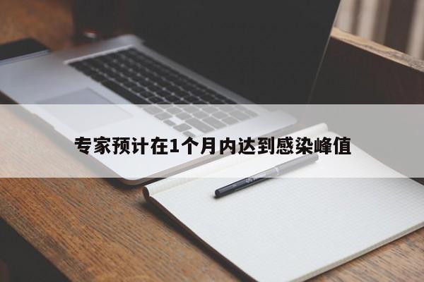 专家预计在1个月内达到感染峰值